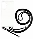 Cellect, Samsung Galaxy S25 Plus,  TPU+PC, Átlátszó, Mobiltelefon tok, Fekete Zsinórral