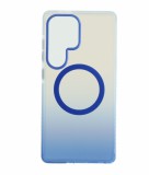 Cellect, Samsung Galaxy S25 Ultra, Kék-Átlátszó, Mágneses, Mobiltelefon tok