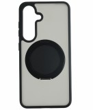 Cellect, Samsung Glaxy S25, Fekete, 360° Forgatható, Mobiltelefon tok