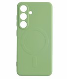 Cellect, Samsung S25 Plus, Világoszöld, Mágneses, Szilikon, Mobiltelefon tok