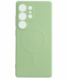 Cellect, Samsung S25 Ultra, Világoszöld, Mágneses, Szilikon, Mobiltelefon tok