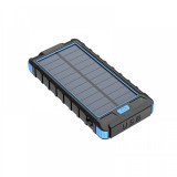 Cellect Solar Power Bank 10000mAh fekete-kék (CEL-PBANKMQP32B-BKBL) (CEL-PBANKMQP32B-BKBL)