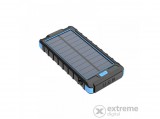 Cellect Solar Powerbank, 10000mAh, Fekete-Kék