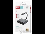 Cellect XO 4in1 adatkábel, Type-C, HDMI, VGA, USB3.0, ezüst