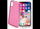 Cellular Line CellularLine Color Case ultra vékony gumi tok iPhone X készülékhez, rózsaszín