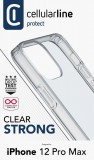 Cellularline Back cover with protective frame Clear Duo for iPhone 12 Pro Max, transparent CLEARDUOIPH12PRMT