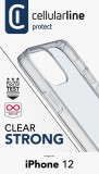 Cellularline Back cover with protective frame Clear Duo for iPhone 12, transparent CLEARDUOIPH12T