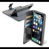 CELLULARLINE BOOK AGENDA tok álló, bőr hatású (FLIP, oldalra nyíló, asztali tartó funkció, RFID védelem) FEKETE [Apple iPhone 11 Pro] (BOOKAGENDAIPHXIK) - Telefontok
