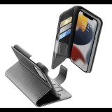 CELLULARLINE BOOK AGENDA tok álló, bőr hatású (FLIP, oldalra nyíló, asztali tartó funkció, RFID védelem) FEKETE [Apple iPhone 13] (BOOKAG2IPH13K) - Telefontok