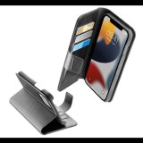 CELLULARLINE BOOK AGENDA tok álló, bőr hatású (FLIP, oldalra nyíló, asztali tartó funkció, RFID védelem) FEKETE [Apple iPhone 13 mini] (BOOKAG2IPH13MINK) - Telefontok