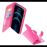 CELLULARLINE BOOK AGENDA tok álló, bőr hatású (FLIP, oldalra nyíló, asztali tartó funkció, RFID védelem) RÓZSASZÍN [Apple iPhone 12 Pro Max] (BOOKAGCOLIPH12PRMP)