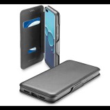 CELLULARLINE BOOK CLUTCH tok álló, bőr hatású (FLIP, oldalra nyíló, bankkártyatartó funkció) FEKETE [Huawei P40 Pro 5G] (BOOKCLU2P40PROK) - Telefontok