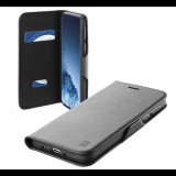 CELLULARLINE BOOK CLUTCH tok álló, bőr hatású (FLIP, oldalra nyíló, bankkártyatartó funkció) FEKETE [Samsung Galaxy S21 Plus (SM-G996) 5G] (BOOKCLU3GALS21PK)