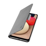 Cellularline BOOK Samsung Galaxy A02s (SM-A025F) tok álló (Flip, oldalra nyíló, bankkártya tartó) fekete
