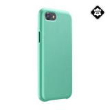 Cellularline ELITE Apple iPhone SE (2022) műanyag telefonvédő (mikrofiber belső, valódi bőr hátlap) zöld
