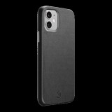 CELLULARLINE ELITE műanyag telefonvédő (mikrofiber belső, valódi bőr hátlap) FEKETE [Apple iPhone 12 mini] (ELITECIPH12K) - Telefontok