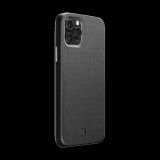 CELLULARLINE ELITE műanyag telefonvédő (mikrofiber belső, valódi bőr hátlap) FEKETE [Apple iPhone 12 Pro Max] (ELITECIPH12PRMK) - Telefontok