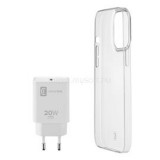 Cellularline kit iPhone 13 mini STARTKITIPH13MIN töltő (USB-C)+átlátszó tok (STARTKITIPH13MIN)