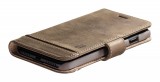 Cellularline Premium Cellularine Supreme Leather Book Case for Apple iPhone 12, Brown SUPREMECIPH12N