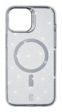 Cellularline Sparkle Mag Back Cover with Magsafe Support for Apple iPhone 15, Clear SPARKMAGIPH15T