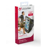 Cellularline Sportluoprene case ARMBAND RUNNING, for smartphones up to 5.2", black ARMBANDRUN52K