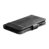 Cellularline Supreme book-type premium leather case for Apple iPhone 14 MAX, black SUPREMECIPH14MAXK