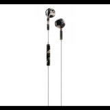 CELLULARLINE SZTEREO fülhallgató (3.5mm jack, mikrofon, hangerőszabályzó, zajszűrő, virág minta) FEKETE (AUCAPSULEMSFAN212) (AUCAPSULEMSFAN212) - Fülhallgató