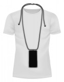 Cellularline Transparent back cover Neck-Case with black drawstring for Apple iPhone XR NECKCASEIPH961K