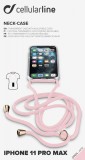 Cellularline Transparent back cover Neck-Case with pink drawstring for Apple iPhone 11 Pro Max NECKCASEIPHXIMAXP