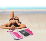 Cellularline Waterproof case with wallet Voyager Pochette for phones up to 5.2", pink VOYAGERPOCHET17P