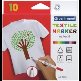Centropen 2739 Textilmarker, ergo, 10 db a csomagban (8595013632635)