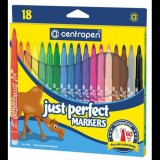 Centropen Perfect 2510 marker, kiszáradásmentes, 18 db (8595013612811)