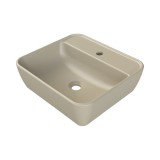 CeraStyle ONE - PULTRA ültethető - Top Counter mosdó - MATT BÉZS - csaplyukas - 55x45cm
