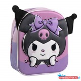 CERDA Hello Kitty Kuromi 3D hátizsák, táska 31 cm