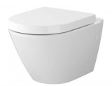 Cersanit Mesto perem nélküli ovális fali WC lecsapódságátlós duroplast ülőkével