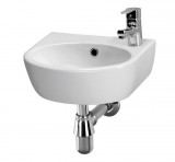 Cersanit Parva 40 mosdó bal oldali csaplyukkal, fehér, 40x32cm (K27-009-L)