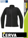 Cerva BHADRA BLACK polár zipzáros pulóver - munkaruha