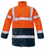 Cerva Bi Road 4 az 1-ben jólláthatósági kabát narancs/navy színben