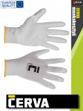 Cerva BUNTING textil PU-mártott munkakesztyű - 12 pár/csomag