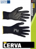 Cerva BUNTING textil PU-mártott munkakesztyű - 12 pár/csomag