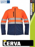Cerva CIUDADES ORANGENAVY GRANADA technikai softshell munkakabát - munkaruha