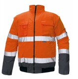 Cerva Clovelly jólláthatósági dzseki narancs/navy színben