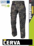 Cerva CRAMBE GREEN terepszínű deréknadrág - munkaruha