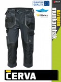 Cerva DAYBORO ANTRACITE rugalmas anyagú 3/4-es rövidnadrág - munkaruha
