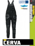 Cerva DAYBORO BLACK rugalmas anyagú kantárosnadrág - munkaruha