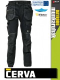 Cerva DAYBORO BLACK rugalmas deréknadrág - munkaruha
