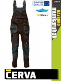 Cerva DAYBORO DARKBROWN rugalmas anyagú kantárosnadrág - munkaruha