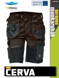 Cerva DAYBORO DARKBROWN rugalmas anyagú rövidnadrág - munkaruha