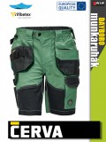 Cerva DAYBORO GREEN rugalmas anyagú rövidnadrág - munkaruha
