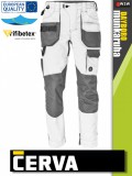 Cerva DAYBORO WHITE rugalmas deréknadrág - munkaruha